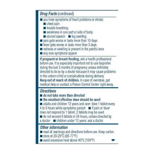 Advil Pain Reliever and Fever Reducer, Ibuprofen 200mg for Pain Relief - 50 Coated Tablets Advil buy supplements canada