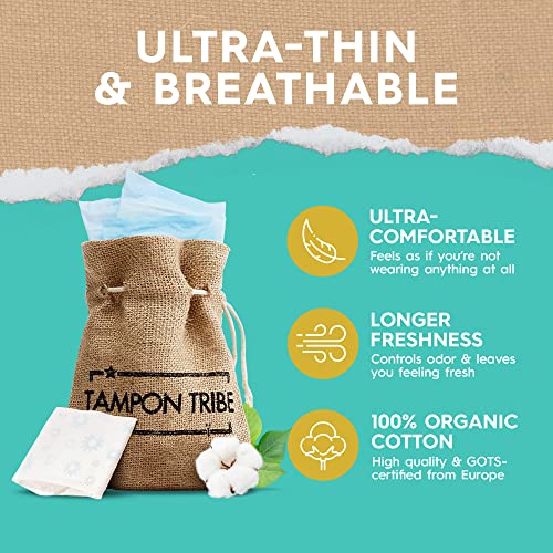 Tampon Tribe - Organic Cotton Pads with Wings for Women, Chemical-Free Breathable Sanitary Pads Tampon Tribe buy supplements canada