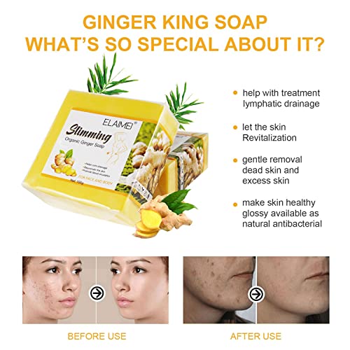REVIGLAM Ginger Bar Soap, Vegan Slimming Ginger Bath Soap, Effective Weight Loss REVIGLAM buy supplements canada