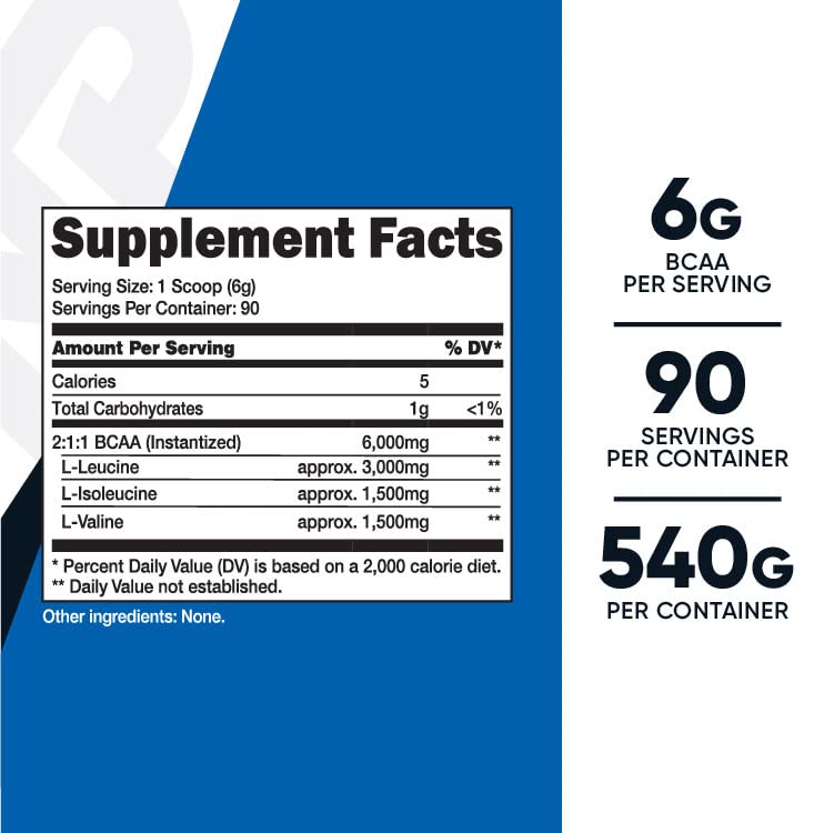 Nutricost BCAA Powder 2:1:1 (Unflavored, 90 Servings) - Branched Chain Amino Acids Nutricost buy supplements canada