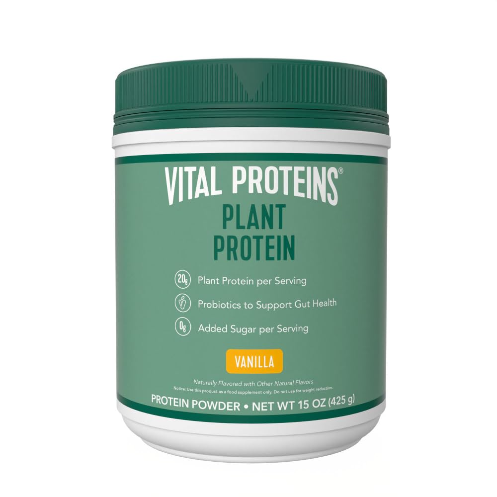 Vital Proteins Collagen Peptides Powder, 9.33 oz Unflavored + 15 oz Vanilla Plant Protein Vital Proteins buy supplements canada