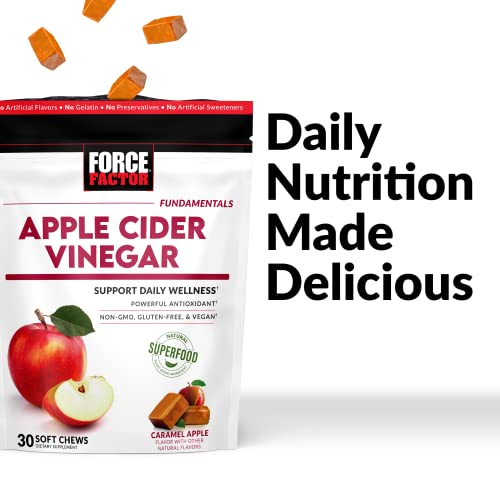 Force Factor Organic Apple Cider Vinegar Soft Chews for Digestion and Metabolism Support Force Factor buy supplements canada