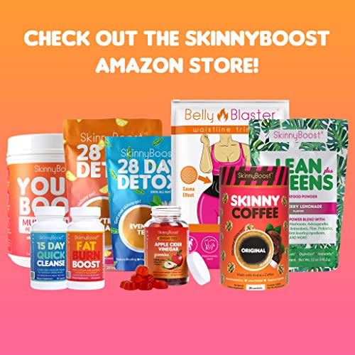 SkinnyBoost 28 Day Detox Tea Kit-1 Daytime (28 Bags) 1 Evening (14 Bags) Non GMO SkinnyBoost buy supplements canada