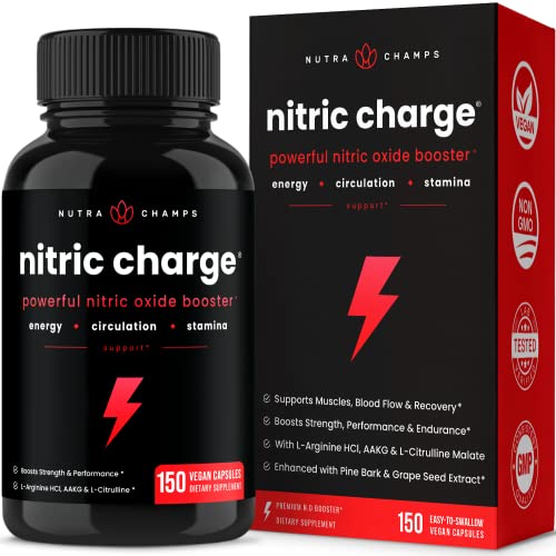 Nitric Oxide Supplement | L-Arginine, L Citrulline Malate, AAKG, Pine Bark, Grape Seed NutraChamps buy supplements canada
