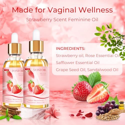 BASSI 2PCS Yoni Oil Organic Feminine Oil Vaginal Moisturizer - Ph Balance for Women - Feminine Deodorant BASSI buy supplements canada