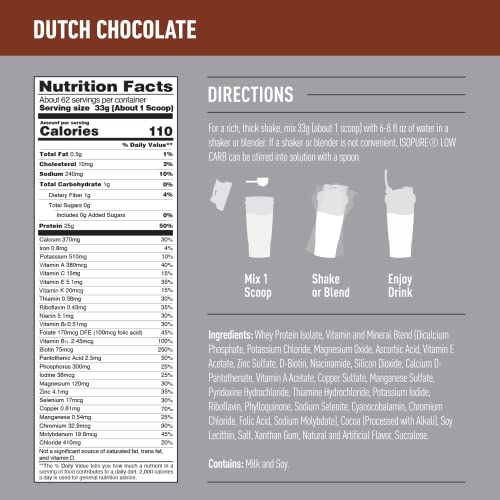 Isopure Protein Powder, Whey Isolate with Vitamin C & Zinc for Immune Support, 25g Protein Isopure buy supplements canada