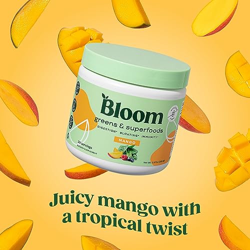 Bloom Nutrition Super Greens Powder Smoothie & Juice Mix (Mango) Bloom Nutrition buy supplements canada