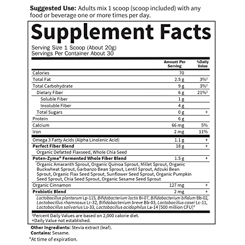 Garden of Life Super Seed - Vegetarian Whole Food Fiber Supplement with Protein and Omega 3 Garden of Life buy supplements canada
