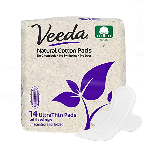 Veeda Ultra-Thin Absorbent Day Pads with 100% Natural Cotton Top Sheet are Always Chlorine Veeda buy supplements canada
