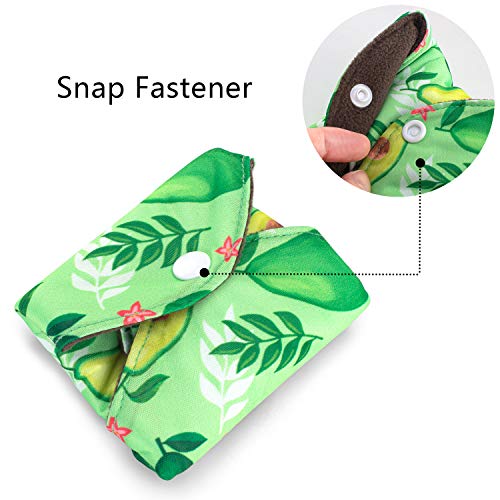 Teamoy 10pcs Cloth Panty Liners, Reusable Sanitary Pads with Wet Bag, Washable Cloth Menstrual Pads Teamoy buy supplements canada