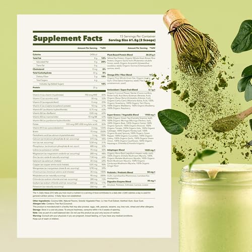 Ka’Chava All-In-One Nutrition Shake Blend, Matcha, 85+ Superfoods, Nutrients & Plant Ka'Chava buy supplements canada