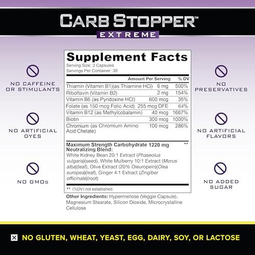 Carb Stopper Extreme: Maximum Strength, Natural Carbohydrate and Starch Neutralizer Carb Stopper Extreme buy supplements canada