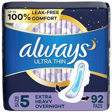 Always Ultra Thin Feminine Pads for Women, Size 5, Extra Heavy, Overnight Absorbency Always buy supplements canada