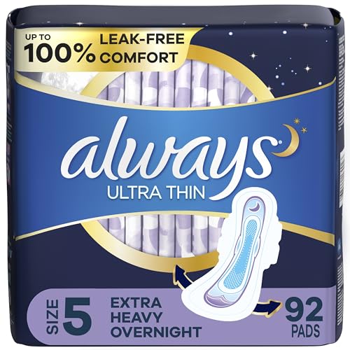Always Ultra Thin Feminine Pads for Women, Size 5, Extra Heavy, Overnight Absorbency Always buy supplements canada