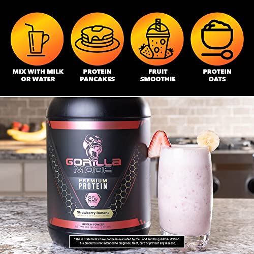 Gorilla Mode Premium Whey Protein - Chocolate / 25 Grams of Whey Protein Isolate Gorilla Mind buy supplements canada