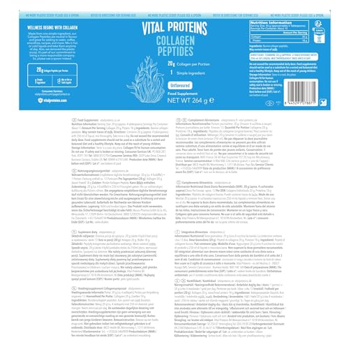 Vital Proteins Collagen Peptides Powder Supplement (Type I, III), Unflavored Hydrolyzed Collagen-Hair, Skin, Nail VITAL PROTEINS buy supplements canada