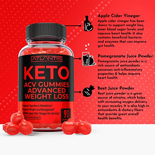 Keto ACV Gummies for Weight Loss - Supports Digestion, Advanced Weight Loss, Detox Atlantis Nutrition buy supplements canada