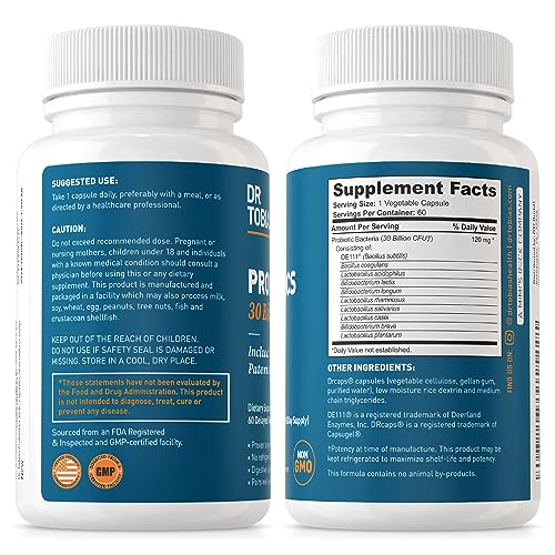 Dr. Tobias Probiotics 30 Billion, 10 Strains, 30 Billion CFU's, Targeted Release Probiotics Dr. Tobias buy supplements canada