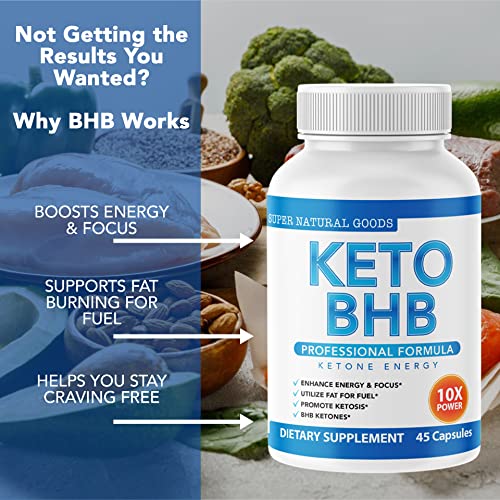 Keto BHB with Apple Cider Vinegar - Reach Ketosis Faster, Boost Energy, Suppress Craving Super Natural Goods buy supplements canada
