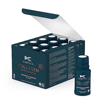 Kinetica Collagen with Turmeric (12-Pack) 20g Collagen & 50mg Vitamin C. Orange & Mango Flavour Kinetica buy supplements canada