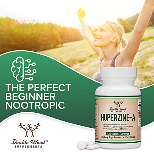 Huperzine A 200mcg (Third Party Tested) Manufactured in The USA, 120 Tablets, Brain Double Wood Supplements buy supplements canada