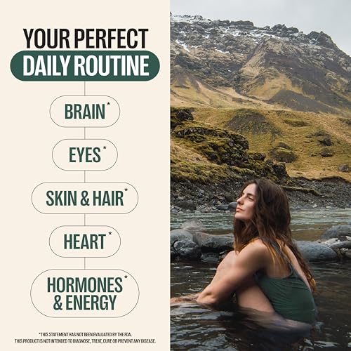Orlo DHA Supplement 1000mg - 3X Absorption Natural Icelandic Nordic Omega 3 DHA & EPA for Brain & Eye Support – Vegan Fish Oil Alternative, No Fishy Aftertaste, 60 Easy-to-Swallow Mini Softgels Orlo buy supplements canada