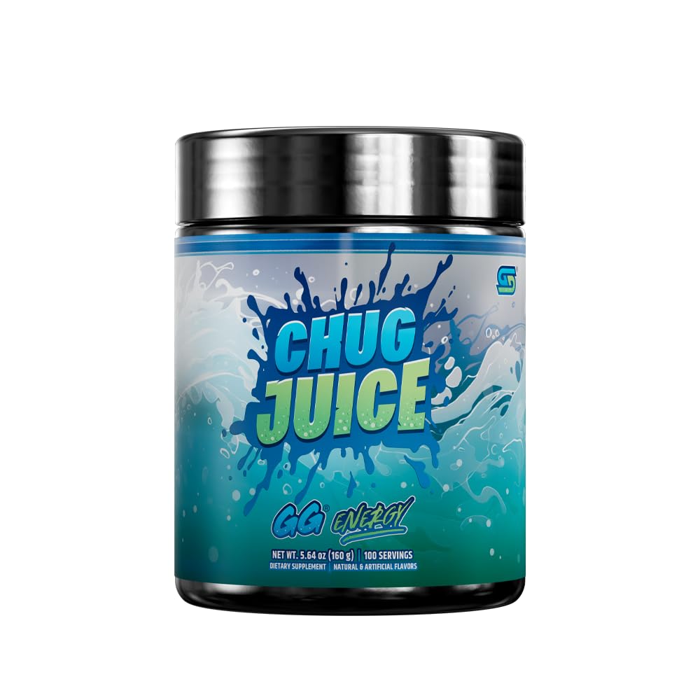Gamer Supps GG Energy - Chug Juice by LazarBeam (100 Servings) - Keto Friendly Gaming Energy and Nootropic Blend, Sugar Free + Organic Caffeine + Vitamins + Immune Support, Powder Drink Gamer Supps buy supplements canada