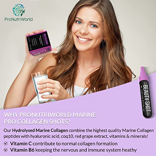 ProNutriWorld Marine Collagen Peptides Shots, Hyaluronic Acid and CoQ10 ProNutriWorld buy supplements canada