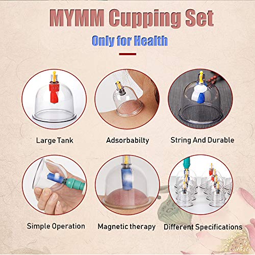 MYMM 12 Cupping Cups Sets Biomagnetic Traditional Professional Chinese Therapy Massage MYMM buy supplements canada