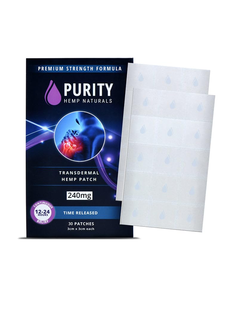 Purity Hemp Naturals Body Discomfort Patch 240 mg - 30 ct (8 mg ea.) Lasts 24 Hours. Sweat & Water Resistant. Convenient & Discreet. For Use On Any Part Of The Body. Plant-Based Extended-Release Patch Purity Hemp Naturals buy supplements canada