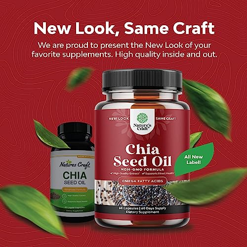 Potent Chia Seed Extract Pills for Men and Women Natural Supplement for Weight Loss Natures Craft buy supplements canada