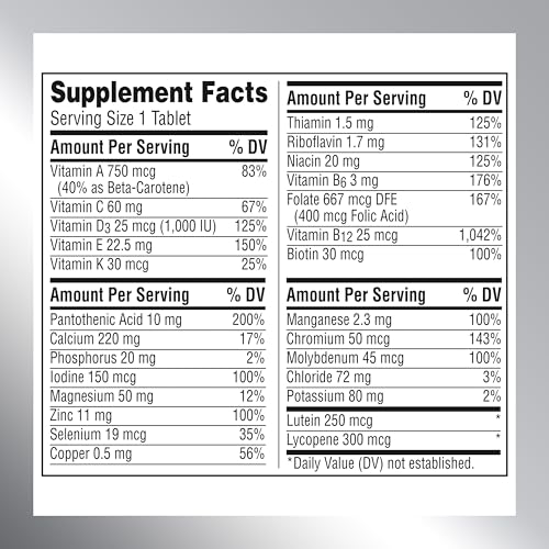 Centrum Silver Multivitamin for Adults 50 Plus, Multivitamin/Multimineral Supplement, Vitamin D3, B-Vitamins, Gluten Free Centrum buy supplements canada