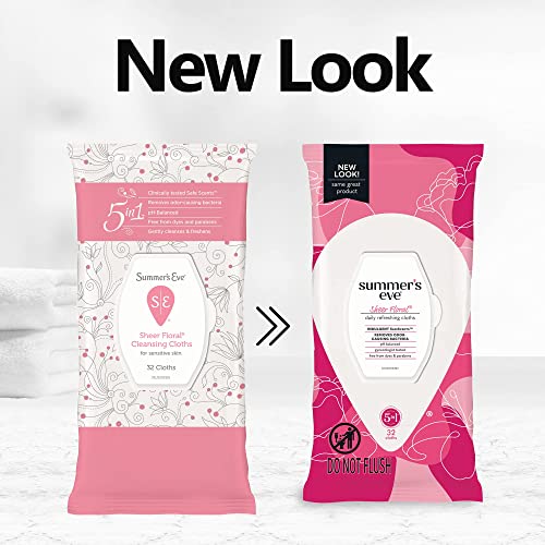 Summer's Eve Sheer Floral Daily Refreshing Feminine Wipes, Removes Odor, pH balanced Summer's Eve buy supplements canada