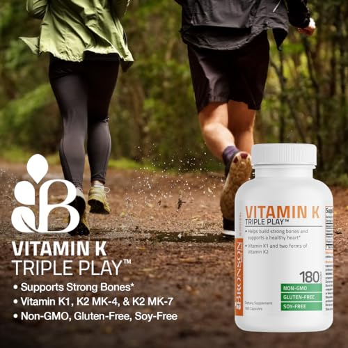Vitamin K Triple Play (Vitamin K2 MK7 / Vitamin K2 MK4 / Vitamin K1) Full Spectrum Bronson buy supplements canada