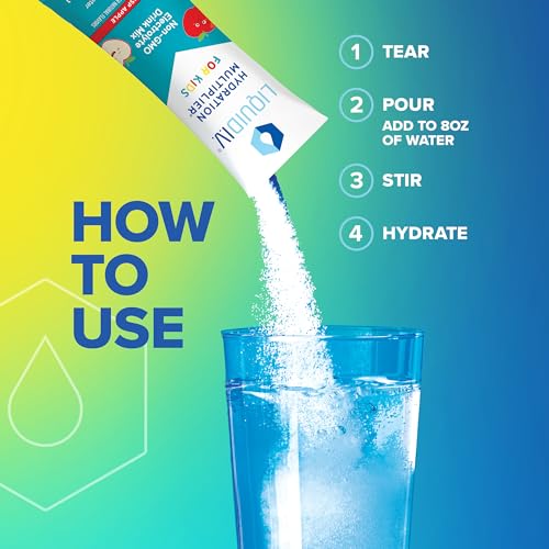 Liquid I.V. Hydration Multiplier Kids - Crisp Apple - Hydration Powder Packets | Electrolyte Liquid I.V. buy supplements canada