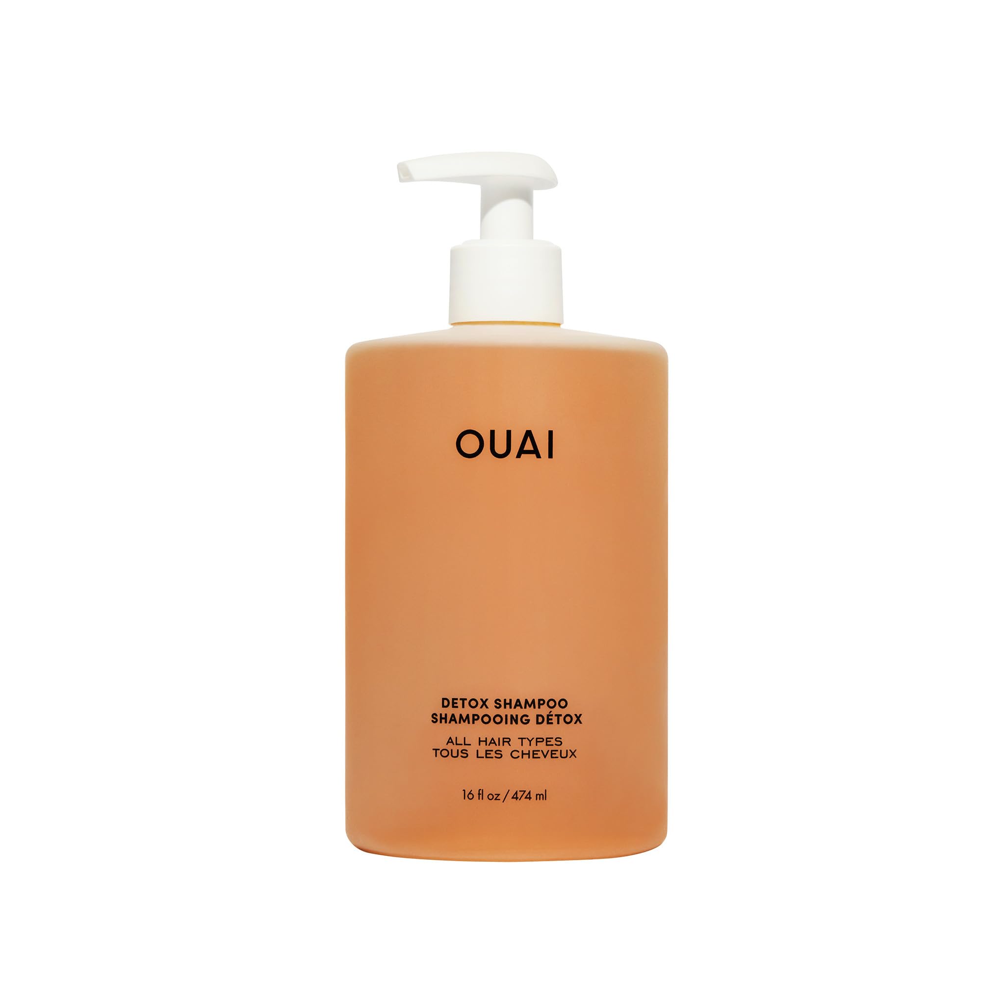 OUAI Detox Shampoo - Clarifying Shampoo for Build Up, Dirt, Oil, Product and Hard Water - Apple Cider Vinegar & Keratin for Clean, Refreshed Hair - Sulfate-Free Hair Care (16 oz) OUAI buy supplements canada
