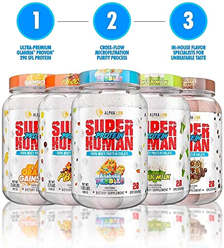 ALPHA LION Superhuman Whey Protein Powder, Great Tasting Pure Whey Protein Isolate ALPHA LION buy supplements canada