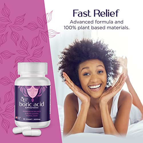 Queen Care - Boric Acid Suppositories, Boric Acid Suppositories for Feminine Care, Safe & All-Natural pH Queen Care buy supplements canada