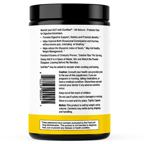 Sandhu's Prebiotic Fiber Supplement Powder –30 Servings- SunFiber® –Low FODMAP Sandhu's buy supplements canada