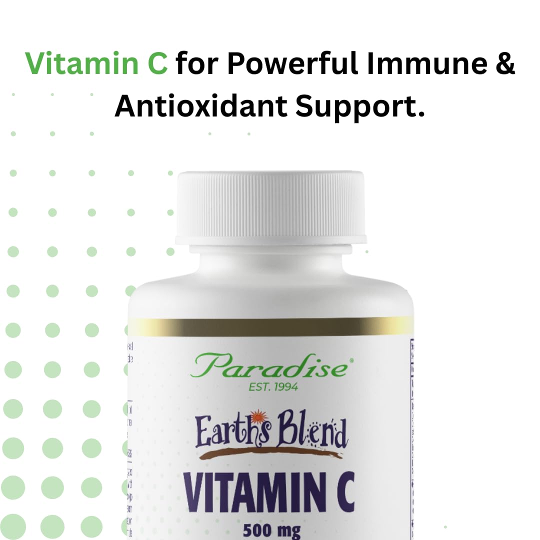 Paradise Herbs Earth's Blend Vitamin C with Nature's C and Adaptogens, Superfoods Base of Probiotics & Organic Alkalizing Greens, 90 Vegetarian Capsules Paradise Herbs buy supplements canada