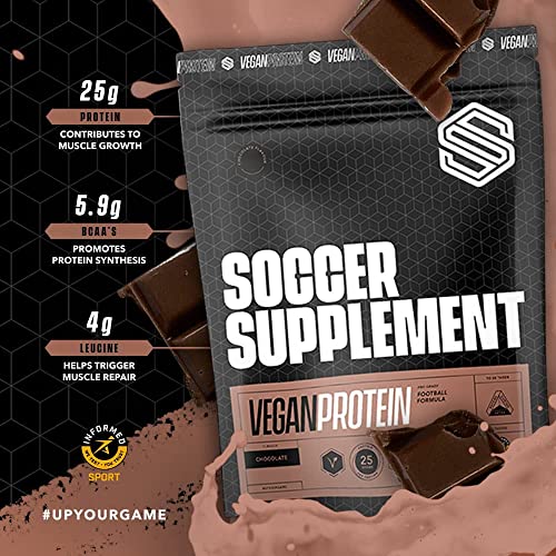Soccer Supplement Vegan Protein Powder - 25g's of Protein per Serving, Chocolate Flavour SOCCER SUPPLEMENT buy supplements canada