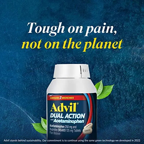 Advil Dual Action With Acetaminophen And Ibuprofen (2 Dose Equivalent) For 8 Hour Pain Relief, Coated 144 Ct Caplets And 2 Ct. Sample Of Advil PM Advil buy supplements canada