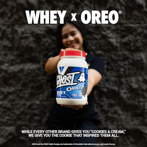 GHOST Whey Protein Powder, Oreo - 2LB Tub, 25G of Protein - Cookies & Cream Flavored GHOST buy supplements canada