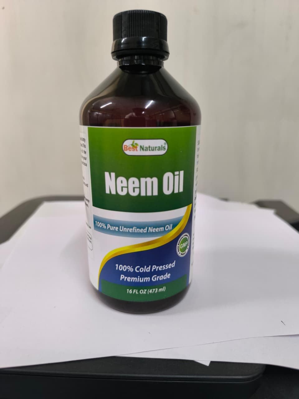 Best Naturals 100% Pure Neem Oil, 100% Cold Pressed and Unrefined - 16 OZ (1 Bottle) Best Naturals buy supplements canada