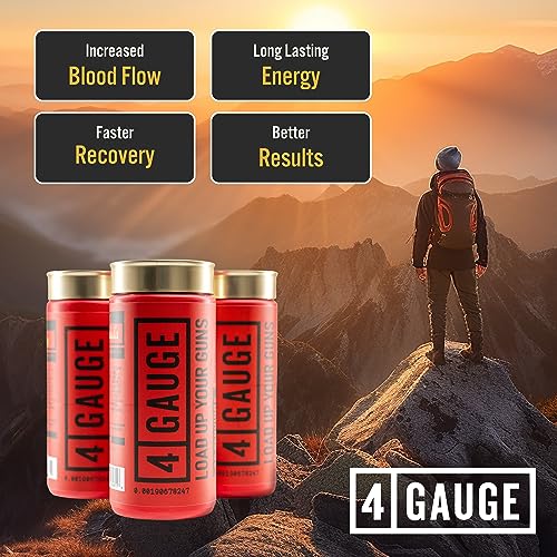 4 Gauge Natural Preworkout Without The Jitters | 30 Servings | Nitric Oxide Booster 4 Gauge buy supplements canada