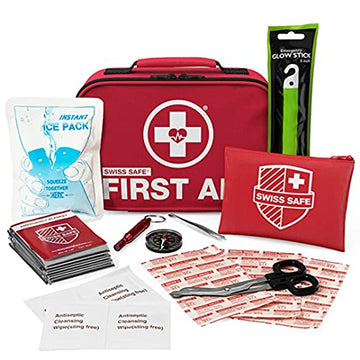 Swiss Safe 2-in-1 First Aid Kit (120 Piece) + Bonus 32-Piece Mini Kit Swiss Safe buy supplements canada