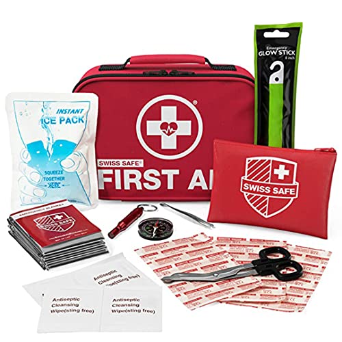 Swiss Safe 2-in-1 First Aid Kit (120 Piece) + Bonus 32-Piece Mini Kit Swiss Safe buy supplements canada