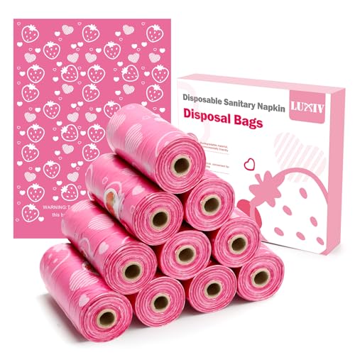 150Pcs Sanitary Napkin Disposal Bags, Luxiv Pink Disposable Sanitary Bag Personal Care Disposal Bags Luxiv buy supplements canada