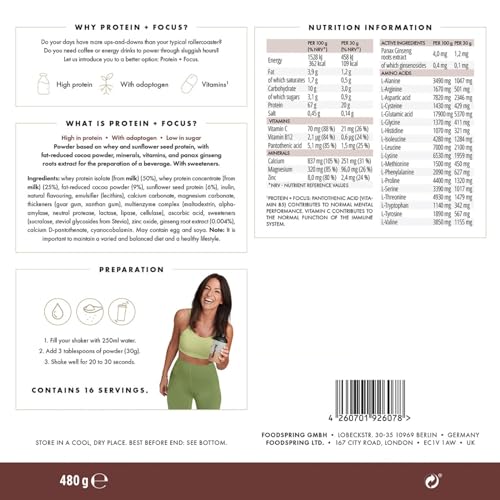 foodspring x Davina McCall – Focus Protein Powder Shake for Your Daily Protein, Vitamin & Mineral Needs foodspring buy supplements canada